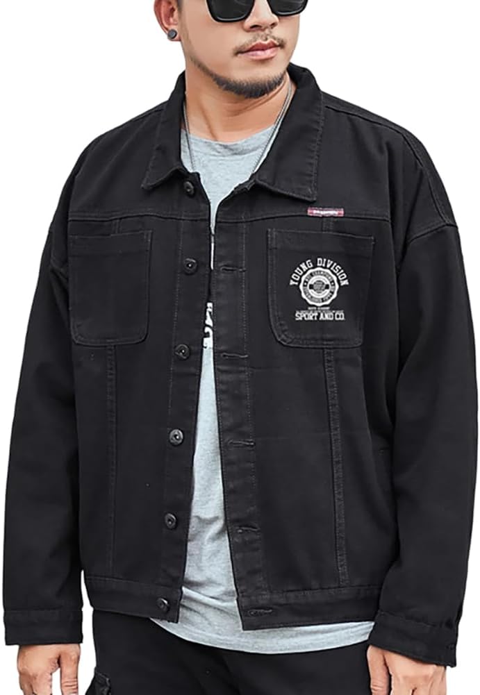 ロッキーモンロー Rocky Monroe デニムジャケット Gジャン メンズ レディース ジャケット アウター オーバーサイズ ビッグシルエット  リラックス ゆったり ルーズ ケミカルウォッシュ ヴィン （07.ブラック） -ファッション通販 FASHION WALKER [ANXIACWR] 大きいサイズ デニムジャケット メンズ ジャケット Gジャン 春秋 ゆったり ビッグシルエット ウォッシュ加工