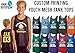 INK STITCH Unisex Youth Yst500 Custom Printing Logo Image Texts Mesh Reversible Tank Tops - Black (M)
