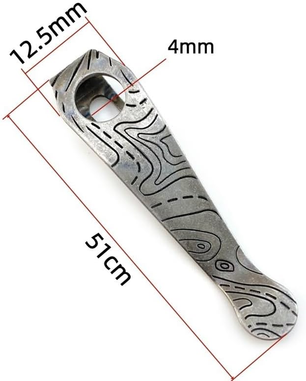 3 Pieces Custom CNC Titanium Alloy Pocket Clip Fit for Para 3 Lightweight