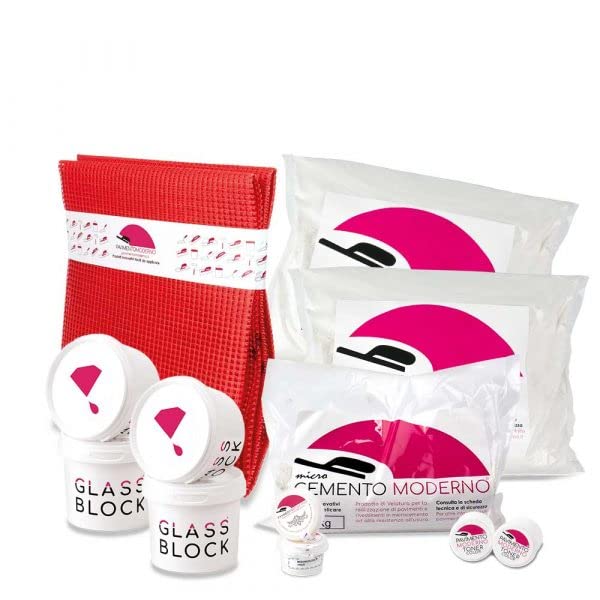 Komplettes Mikrobeton-Set für Böden, Beschichtungen und Duschen (3 m², Beton)