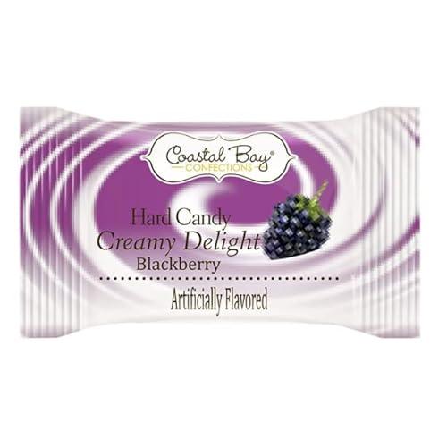 Creamy Hard Candy Delight | Strawberry, Peach & Blackberry Flavors Swirled In Rich Cream | Original Classic Sweet Fresh Taste Individually Wrapped 2 Pack Bags - Treat Box Included (100) #TOP5