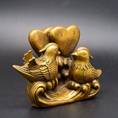 Statue décorative antique en cuivre pur, le cadeau de collection d'exception