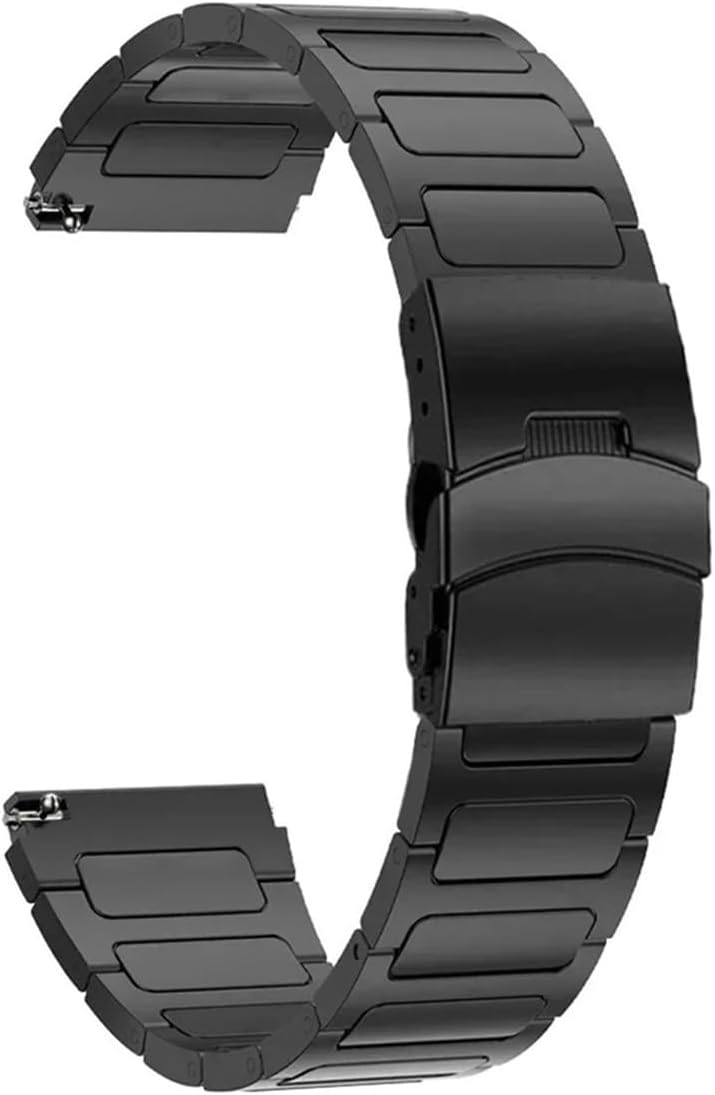 22mm チタンマテルストラップ Huawei Watch GT5/GT4/3 46mm 4/4Pro用 ステンレススチールバックル