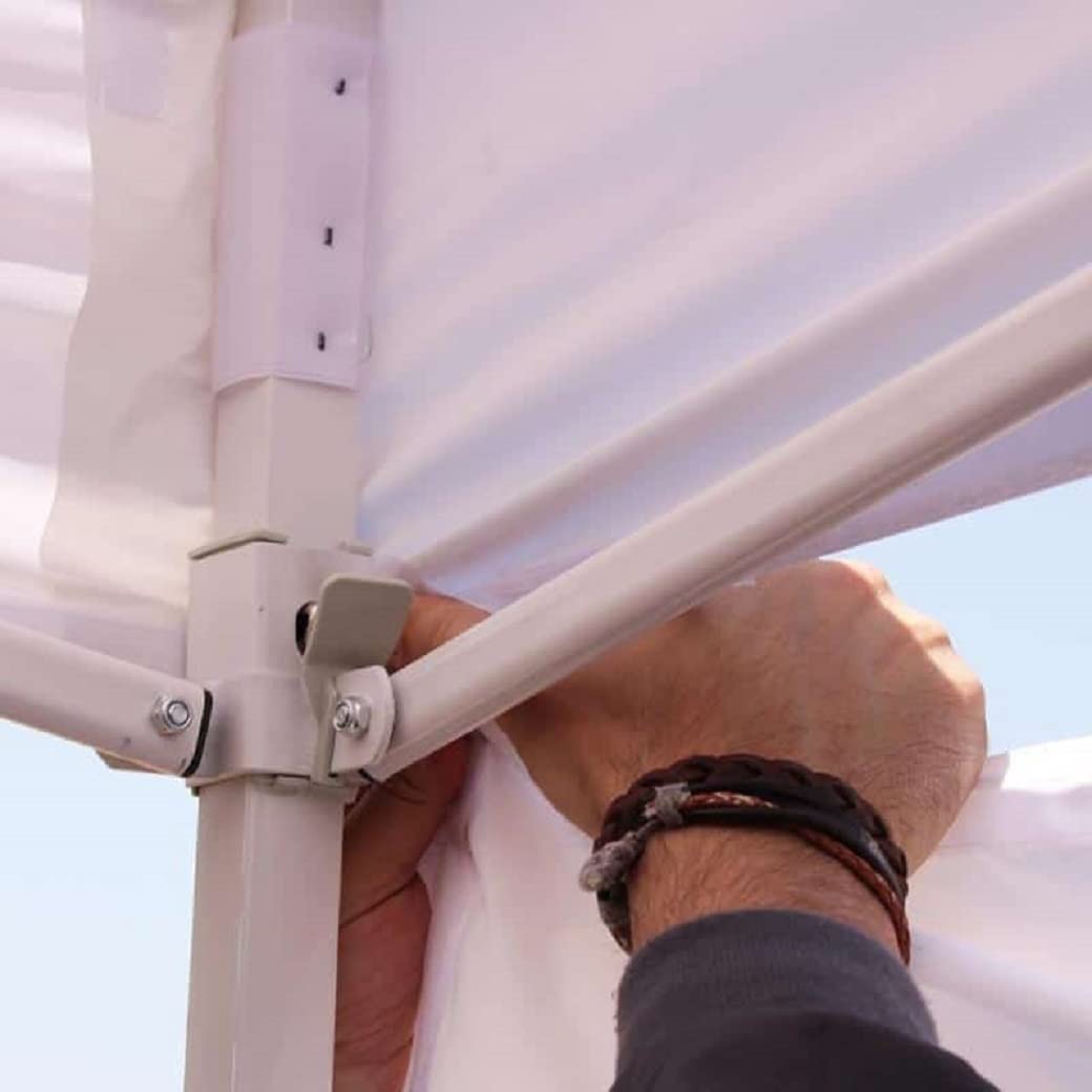 Carpa Plegable 6x3 m Blanca | con Laterales Impermeable