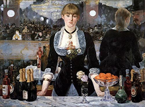 Frauenflaschen-Lebensmittelbar Edouard Manet Malen nach Zahlen Erwachsene Cover