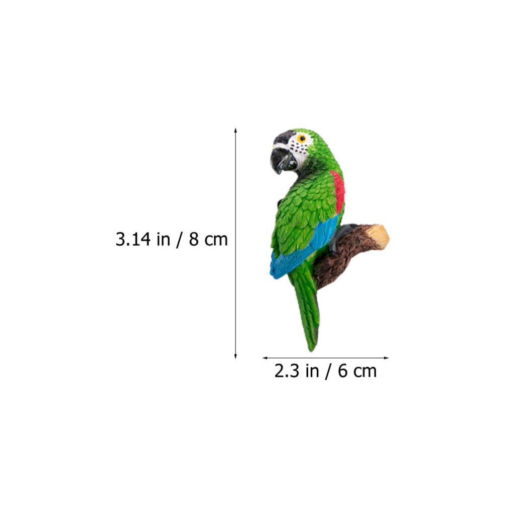 6 Bunte Papagei-Magnete Für Kühlschrank & Pinnwand – 36x13x9 Mm – Lustige Tiermagnete Für Notizen & Fotos