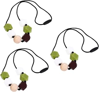 Toyvian 3 Pçs Colar De Mordedor De Bebê Playpin Brinquedo Do Bebê Brinquedo Do Bebê Kidcraft Playset Brinquedos Infantis Colar De Enfermagem Brinquedos Infantis Brinquedos Infantis