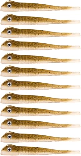 BAITFUEL The Drifter infundido con gel de fórmula X55 supercargado tecnología de aroma de pescado con potentes atractivos  2.75 pulgadas, LON Goby,