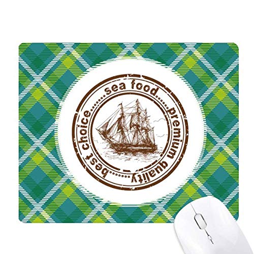 Tapis de souris en forme de bateau pour bureau marin Sea Food Boat
