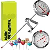 CRAFT911 Candy Thermometer with Pot Clip - Deep Fry Oil Thermometer for Frying and Candle Making...