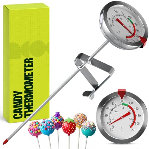 Candy Thermometer with Pot Clip for Frying