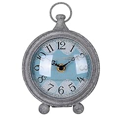 NIKKY HOME Vintage Coastal Beach Blue Table Clock Home Decor for Kitchen, Bathroom, Living Room photo NIKKY HOME Vintage Coastal Beach Blue Table Clock Home Decor for Kitchen, Bathroom, Living Room