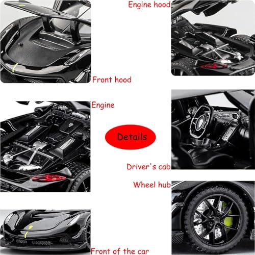 Image of 1:32 Koenigsegg Jesko Die-Cast Metal Car with Sport Toy Car [ Colour As Per Stock ]