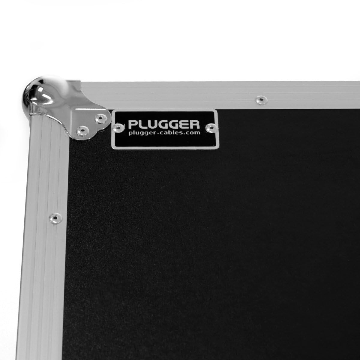 Plugger Case Flight Turntable Flightcase pour Platine Vinyle. Valise Tourne Disque. Flight Case Professionnel Noir. Compatible Technics SL1200, PLX-1000 Audio Technica LP120, Reloop RP7000 et Autres.
