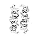 9 Large Cool Temporary Tattoos - For Men, Adults and Teens - Skull, Elephant, Eyes and More Body Art - Tattoos for Arms Legs Shoulders or Back