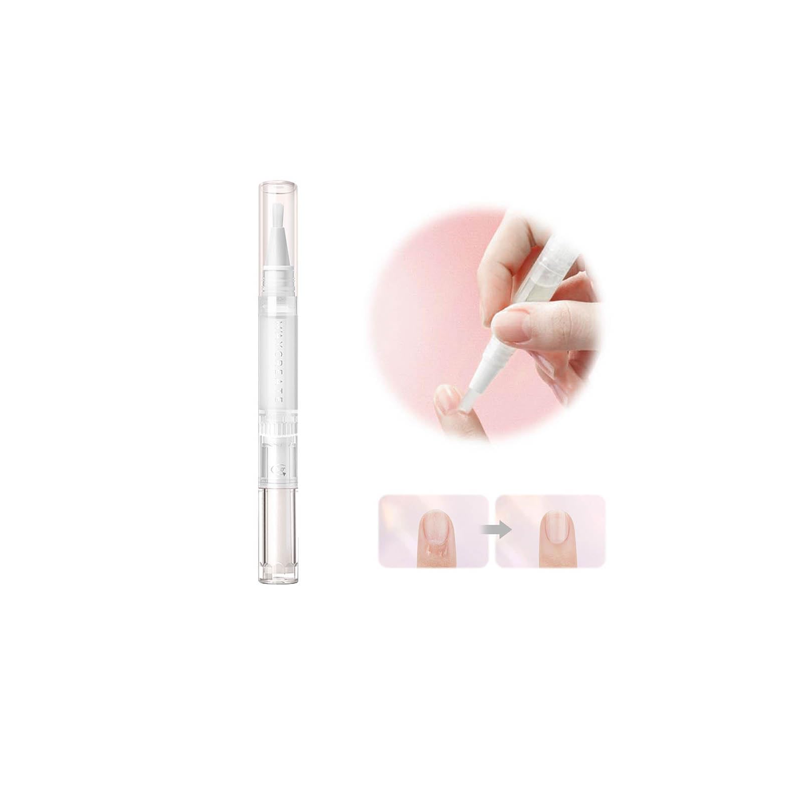 XiahiumCuticle Oil Pen, Nail and Cuticle Care Nourishment Pen, Repaired Cuticles Overnight Cuticle Softener Nail Strengthener Protector for Damaged Skin Thin Nail, Travel-Sized Beauty