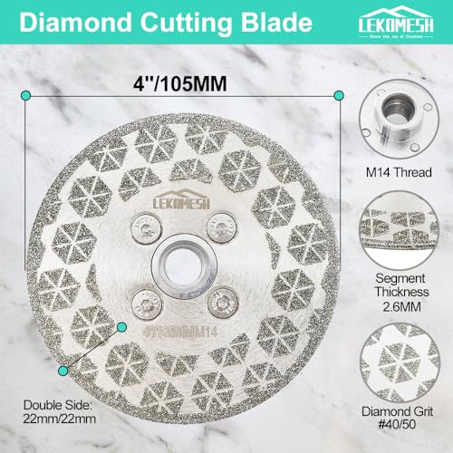 LEKOMESH Diamond Cutting Disc 4"/105mm - Image 2