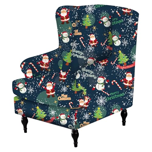 Fundas para sillas navideñas NIDONE protector elástico suave extraíble 2