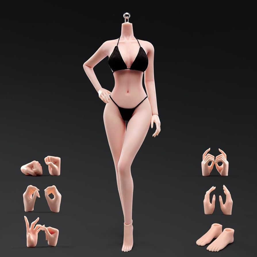 Amazon.com: RoofWorld 1/6 Scale Female Body ，Make Up Female