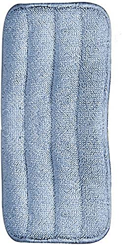 FLO-PAC Wet Mop Mop Pad with Looped End Microfiber for Floor and Wall Cleaning, 24 Inches, Blue