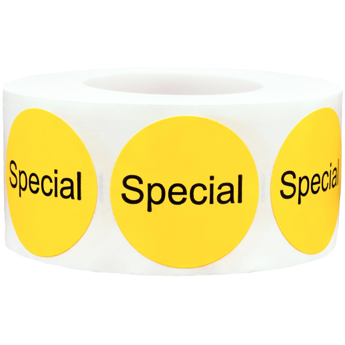 Yellow Special Deli Labels 1 Inch Round Circle 500 Total Adhesive Stickers