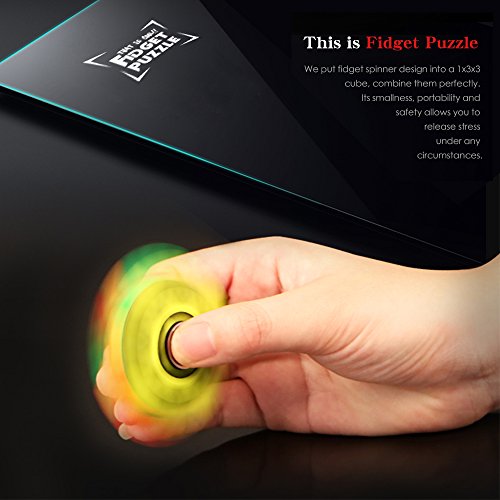 Image of D-FantiX Fidget Spinners Cube, 1x3x3 Floppy Cube Puzzle Fidget Spinner Anti-Anxiety Fidget Toys for Kids Adults (Pack of 3)