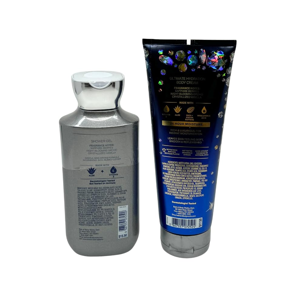 Bath & Body Works DREAM BRIGHT 2-piece Gift Set with a Blue Bow for Holidays & Gifts - Shower Gel 10oz & Body Cream 8 oz - Image 4