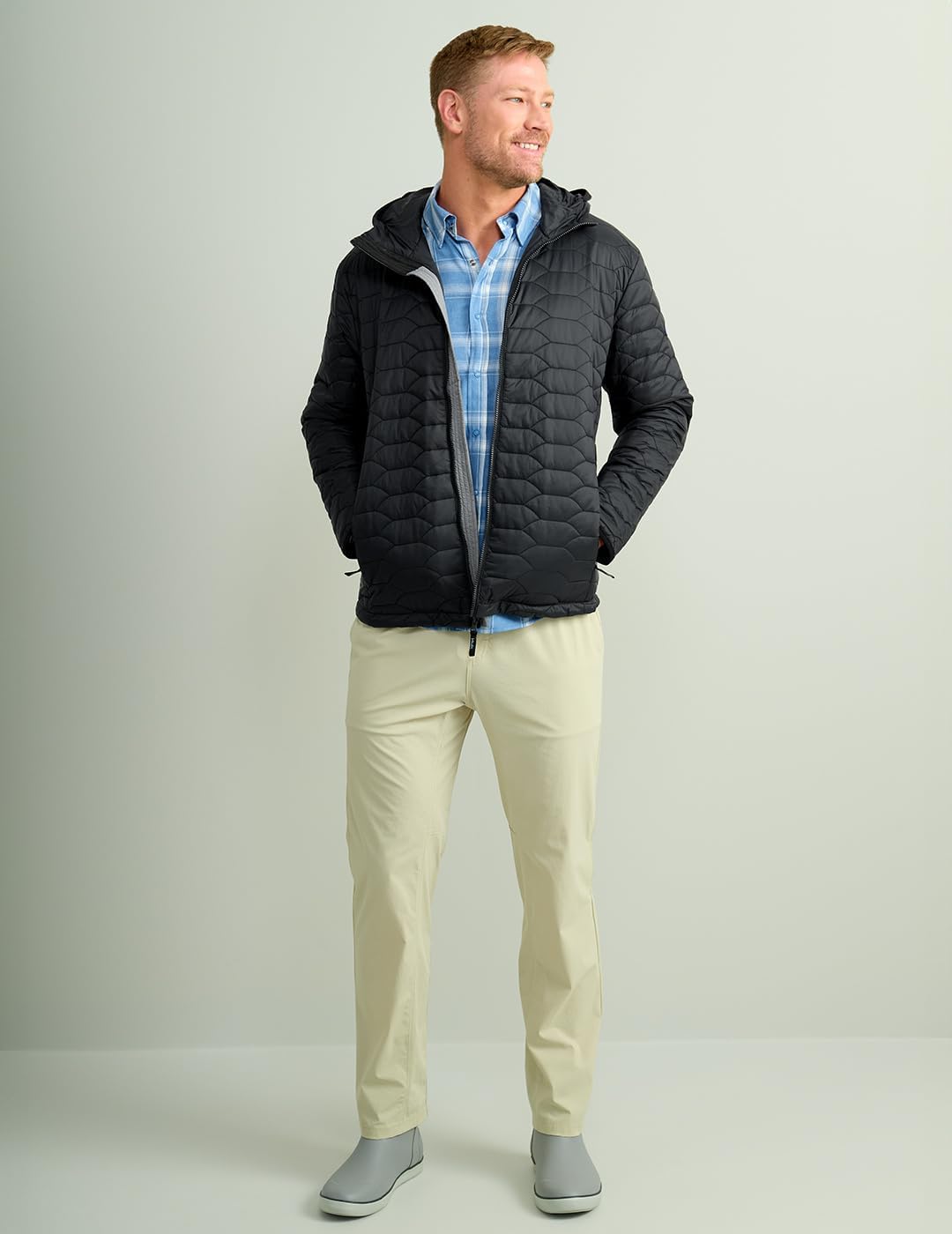 HUK - Men's Scale Jacket, DWR Performance Fishing Coat - Image 4