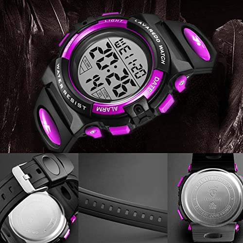 Image of Kids Watch,Boys Watch for 3-15 Year Old Boys,Digital Sport Outdoor Multifunctional Chronograph LED 50 M Waterproof Alarm Calendar Analog Watch for Children with Silicone Band,Kids Gift