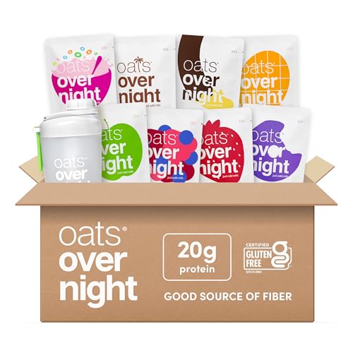 Oats Overnight Fruit Variety Pack - High Protein, High Fiber...