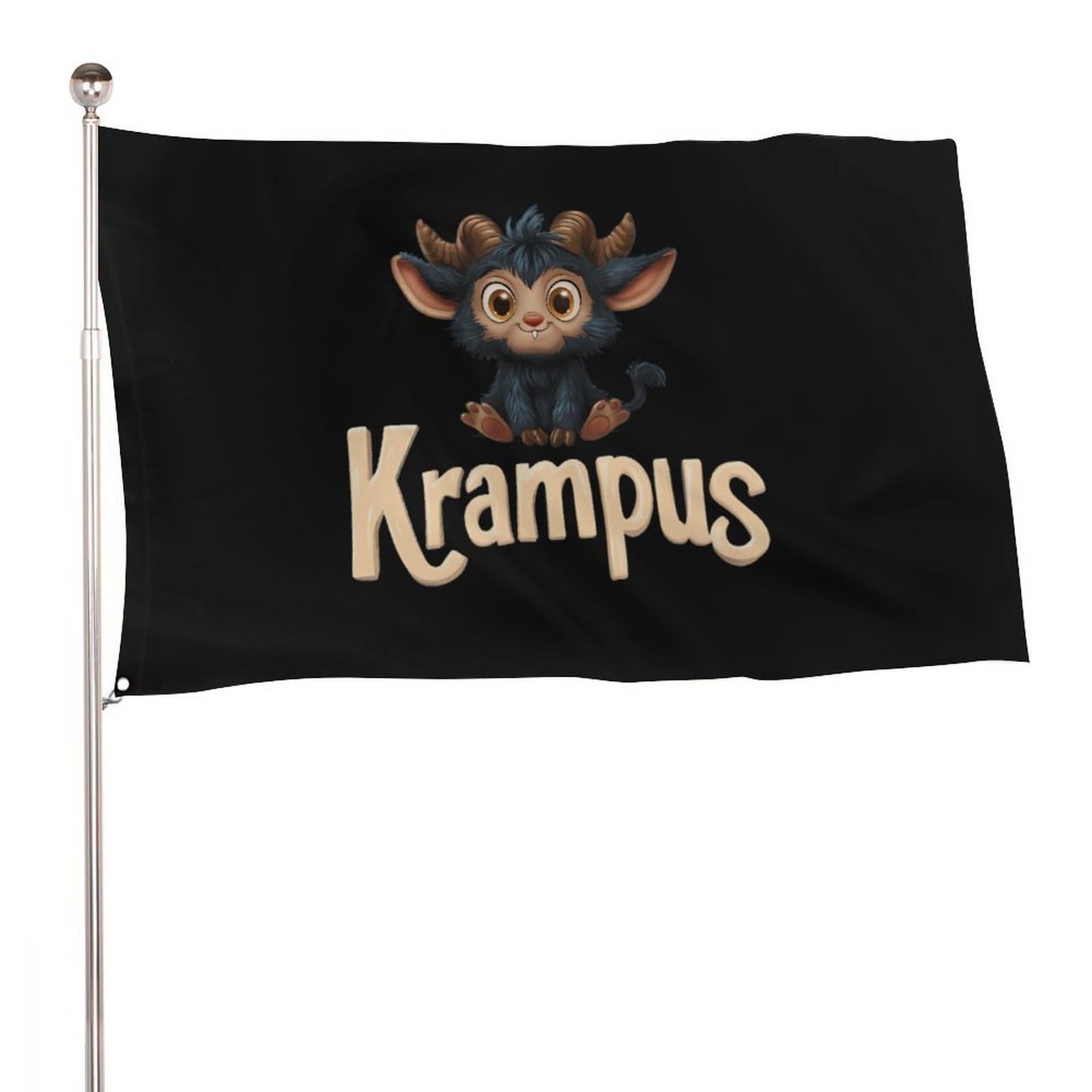 Bandera de jardín de Krampus para decorar fiestas temáticas en el patio exterior