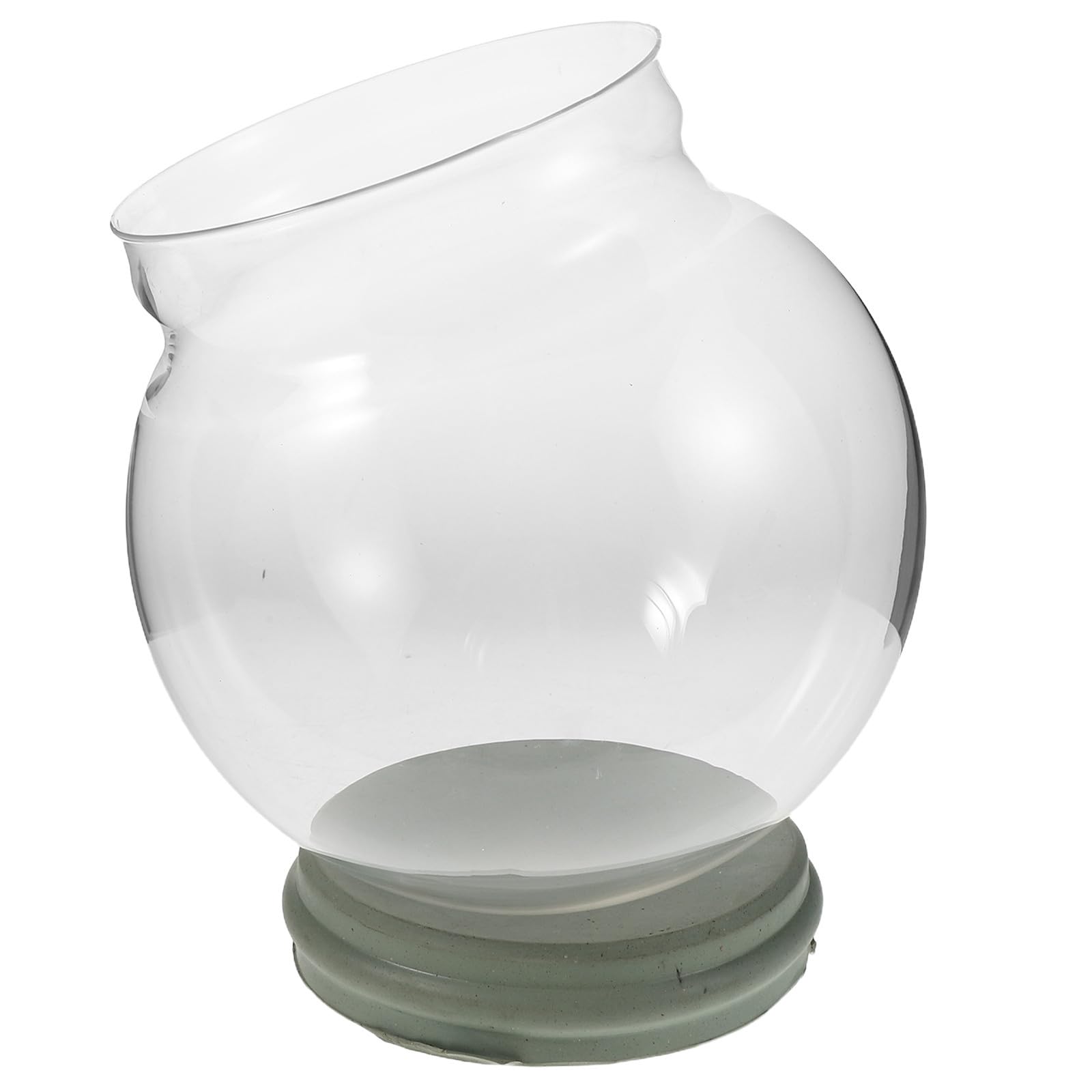 Toyvian 3 Piezas Bola de Nieve Navideña de Vidrio Transparente con Tapa de | Rellenable, Diseño Engrosado, para Manualidades y Decoración Festiva, Uso en Oficinas