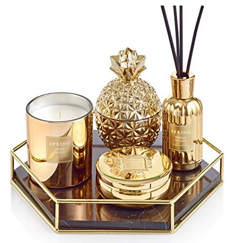 Spring Fragrance Reed Diffuser Set | 6.1 Oz (180Ml) | Fragrance Made In France | Home Décor | Scented Aromatic Oil | Room Air Freshener White Flower | Lily, Jasmine, Lily Of The Valley And Tuberose #TOP6