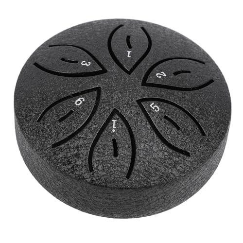 Miniatura Steel Tongue Drum 3 Pulgadas 6 Notas Negro miniatura 7