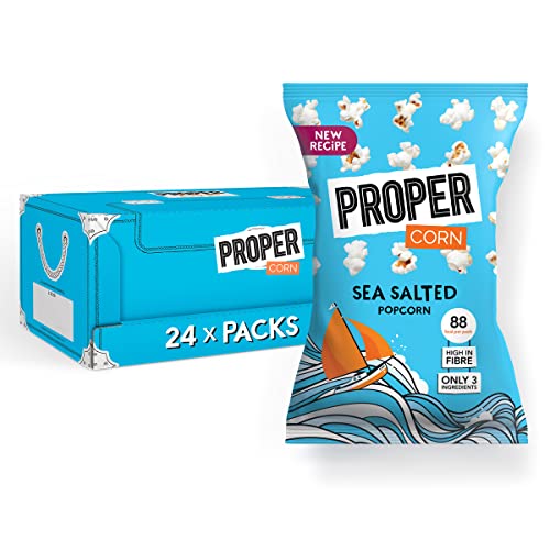 PROPER Lightly Sea Salted Popcorn, 24 x 20g