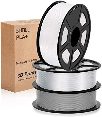 SUNLU PLA+ 3D Printer Filament, PLA Plus Filament 1.75mm, Toughness Enhanced 3D Filament Compatible with 3D FDM Printers, Dimensional Accuracy +/- 0.02 mm, 1 kg Spool(2.2 LBS), PLA+ Red
