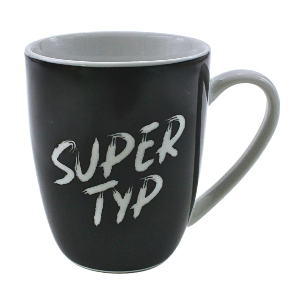 Dekohelden24 Supertype Porcelain Coffee Mug/Mug Size H x Diameter 9.8 x 8.2 cm Capacity 250 ml Dishwasher Safe