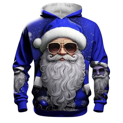 Sweat à capuche de Noël garçon pull festif doublé en polaire