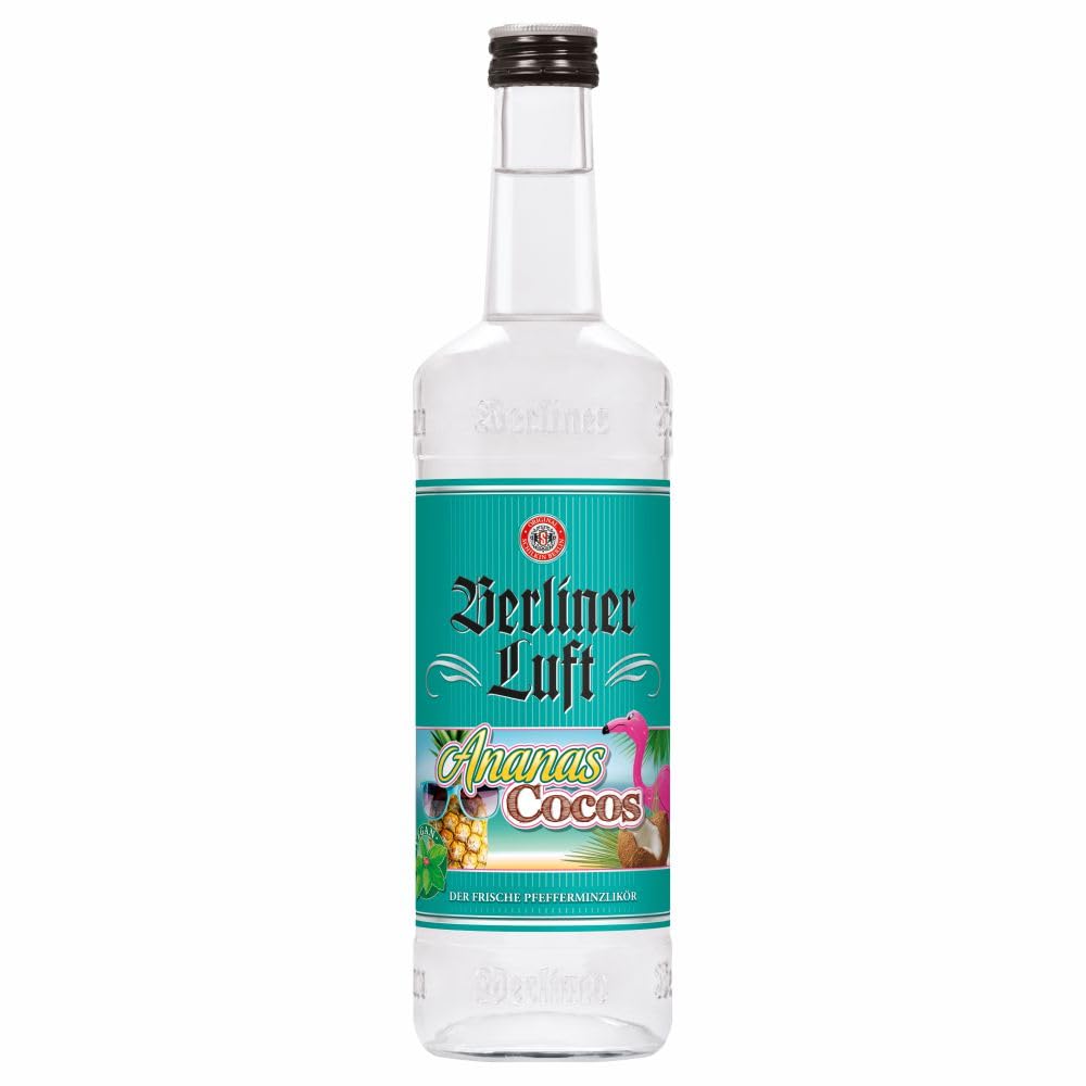 5 Fl. Berliner Luft Mix aus 5 Sorten - 0,7l + GRATIS Samvel Black Vodka 0,5l