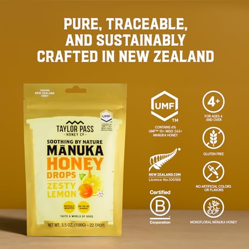 Taylor Pass Mānuka Honey Drops UMF 10+ Menta y Limón miniatura 5