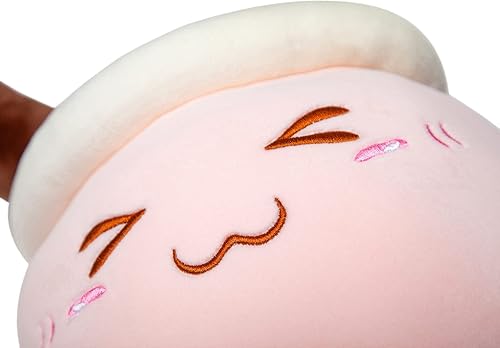 Miniatura 5 de Niuniu Daddy Boba - Peluche de 9.5pulgadas, diseño de té con burbujas de fresa rosa, peluche suave y blando para bebés, niños y adolescentes