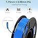 Dynta 3D Printer Filament 250g 53mm Spool - 1.75mm High Precision Regular PLA Compatible with Bambu Lab A1 mini, Creality Ender-3 V3, FLASHFORGE, Black, White, Red, Green, Blue, Purple for Beginners