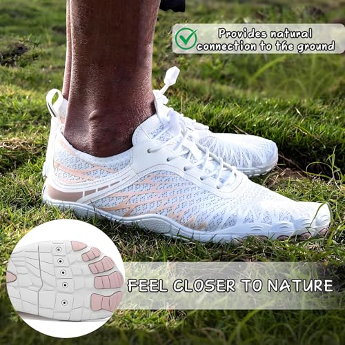 Image of Barefoot Shoes for Women & Men, Grounded Walking Hiking Barefoot Shoes, Wide Toe Box Non-Slip Water Athletic Footwear, Comfortable Vitality Barefoot Footwear, Trail Running Sneakers Unisex