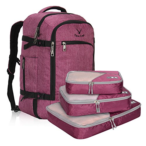 Hynes Eagle 40L Flight Approved Carry on Backpack Red Violet