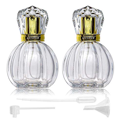 2PCS Refillable Perfume Bottles (Vintage Pumpkin Shape)