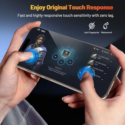 Image of SHILD (Pack of 2 Tempered Glass Screen Protector for iPhone 16 Pro Max (6.9-inch) | 9H Hardness | HD Clarity | Easy Installation Tray | Scratch & Impact Resistant | Military-Grade Shatterproof