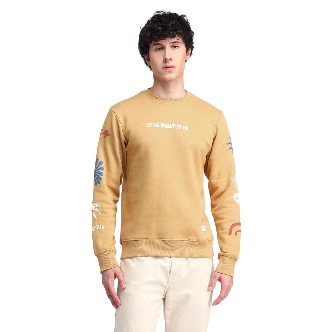 flying machine Men's Regular Fit Sweatshirt| Printed-picture-10