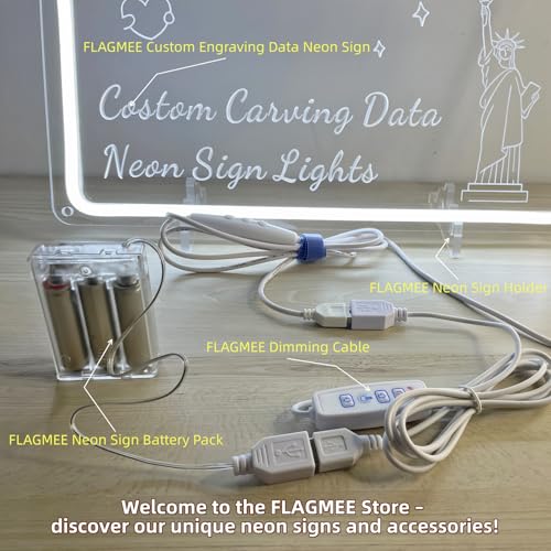 Image of Battery Pack for 5V LED Neon Signs, Converts USB Neon Signs to Battery-Operated, Perfect for Indoor /Outdoor Use