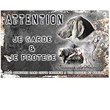 Pets-Easy.com Panneau Chien personnalisée Braque de Weimar - pré percée et vis données. De 30 à 15 cm