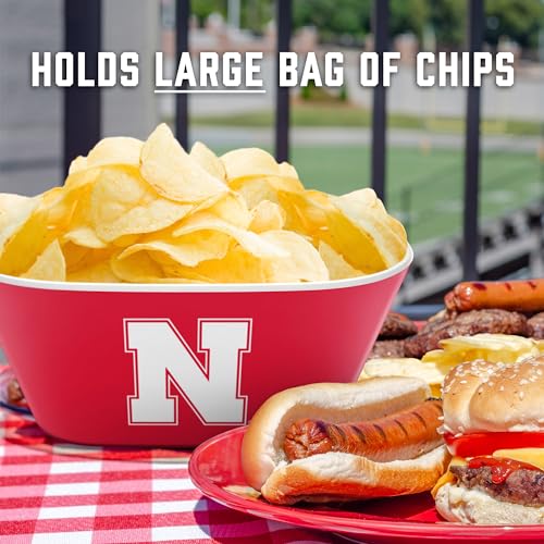 Image of YouTheFan NCAA Nebraska Cornhuskers Large Party Bowl